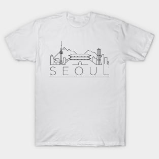 Seoul Minimal Skyline T-Shirt